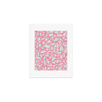 Pink terrazzo flooring seamless pattern with colorful marble rocks Art Print Gallery Image 1