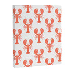Red lobster sea food animal cartoon pattern Canvas Print Gallery Image 8