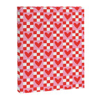 Red love heart checkered pattern Canvas Print Gallery Image 8