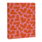 Red love heart shape pattern Canvas Print Gallery Image 8
