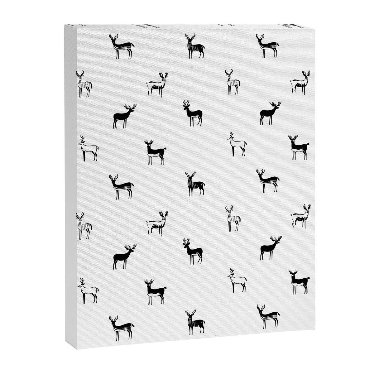 Reindeer animal doodle art pattern Canvas Print Gallery Image 8