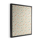 Retro abstract christmas decoration pattern Framed Canvas Print Gallery Image 2
