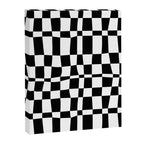 Retro black and white chackered pattern  Canvas Print Gallery Image 8