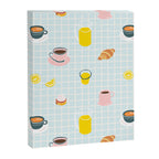 Retro breakfast coffee food pattern Canvas Print Gallery Image 8