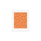 Retro cactus plant art pattern Art Print Gallery Image 1