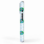 Retro cartoon earth planet checkered pattern iPhone Case Gallery Image 2