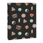 Retro cartoon sticker doodle pattern Canvas Print Gallery Image 8