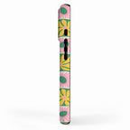 Retro checkered flower art pattern iPhone Case Gallery Image 2
