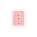 Retro christmas ornament decoration pattern Art Print Gallery Image 1