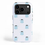 Retro coffee cup cartoon pattern iPhone Case Gallery Image 1