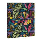 Retro colorful jungle nature plant pattern Canvas Print Gallery Image 8