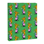 Retro dog cartoon character pattern Canvas Print Gallery Image 8