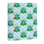 Retro earth planet cartoon pattern Canvas Print Gallery Image 8