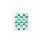 Retro earth planet cartoon pattern Art Print Gallery Image 1
