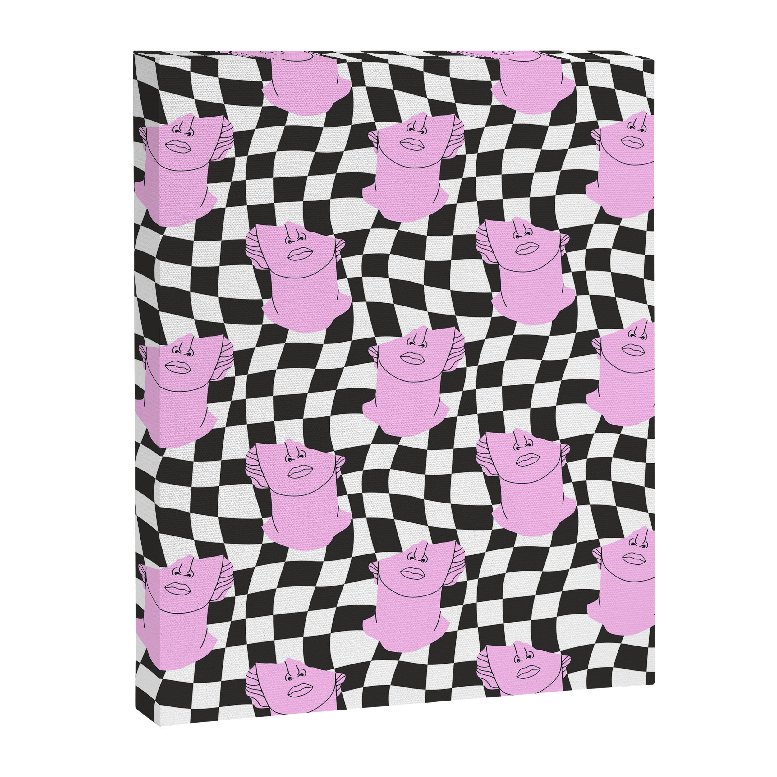 Retro greek statue vaporwave art pattern Canvas Print Gallery Image 8