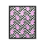 Retro greek statue vaporwave art pattern Framed Canvas Print Gallery Image 8