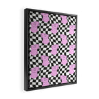 Retro greek statue vaporwave art pattern Framed Canvas Print Gallery Image 2