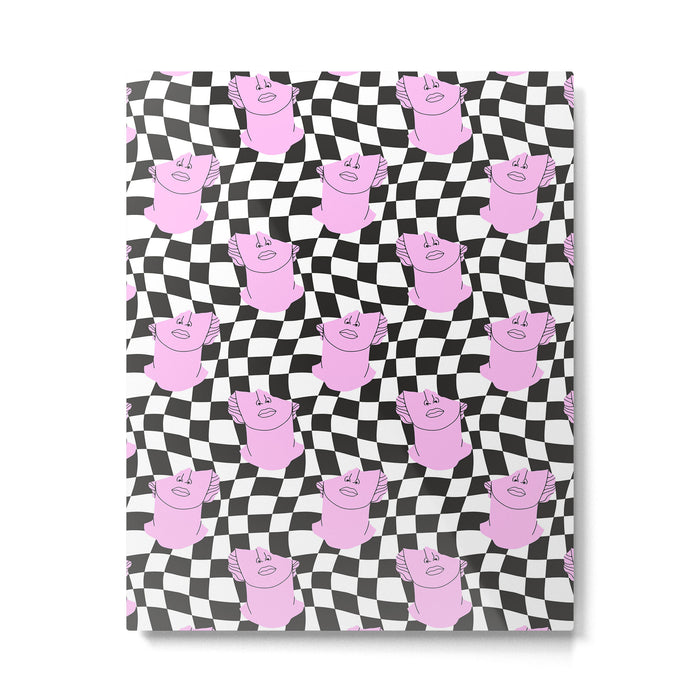 Retro greek statue vaporwave art pattern Metal Print Gallery Image 1