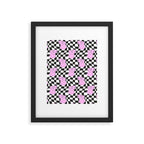Retro greek statue vaporwave art pattern Framed Art Print Gallery Image 6
