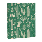 Retro hand drawn cactus plant pattern Canvas Print Gallery Image 8