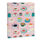 Retro hand drawn coffee tea cup pattern Canvas Print Gallery Image 8