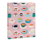 Retro hand drawn coffee tea cup pattern Canvas Print Gallery Image 8