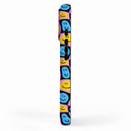 Retro happy smiling face checkered pattern iPhone Case Gallery Image 2