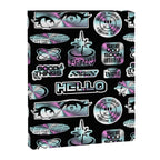 Retro holographic Y2K sticker pattern Canvas Print Gallery Image 8