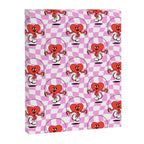 Retro love heart cartoon character pattern Canvas Print Gallery Image 8