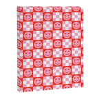 Retro love heart face checkered pattern Canvas Print Gallery Image 8