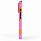 Retro pink star shape art pattern iPhone Case Gallery Image 2