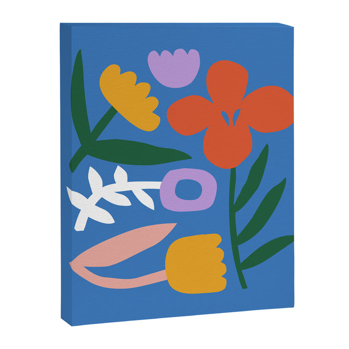 Retro spring flower nature drawing Canvas Print Gallery Image 1
