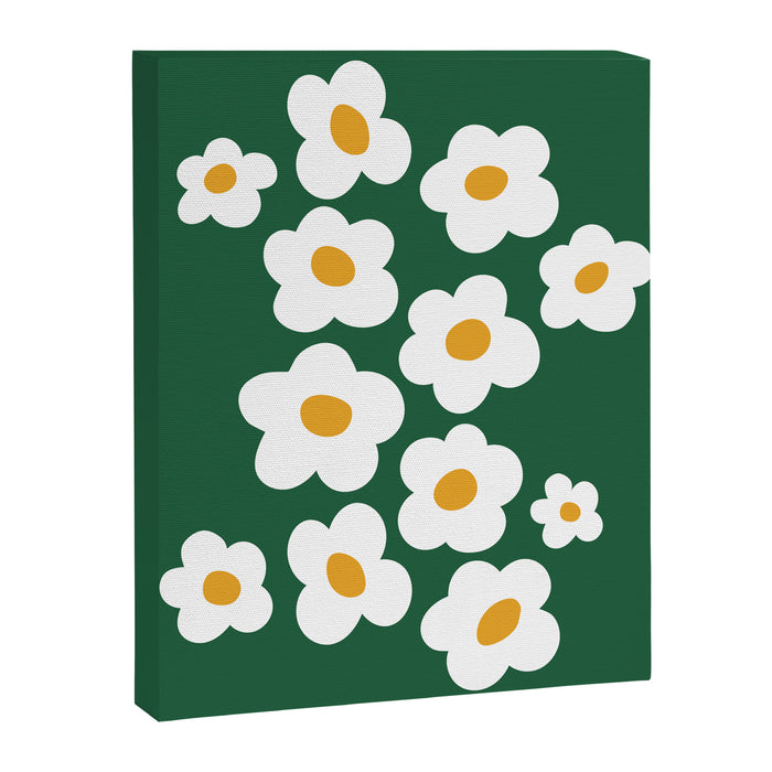 Retro spring flower nature drawing Canvas Print Gallery Image 1
