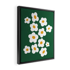 Retro spring flower nature drawing Framed Canvas Print Gallery Image 2