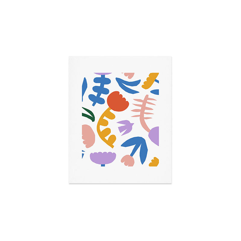 Retro spring flower nature drawing Art Print Gallery Image 1