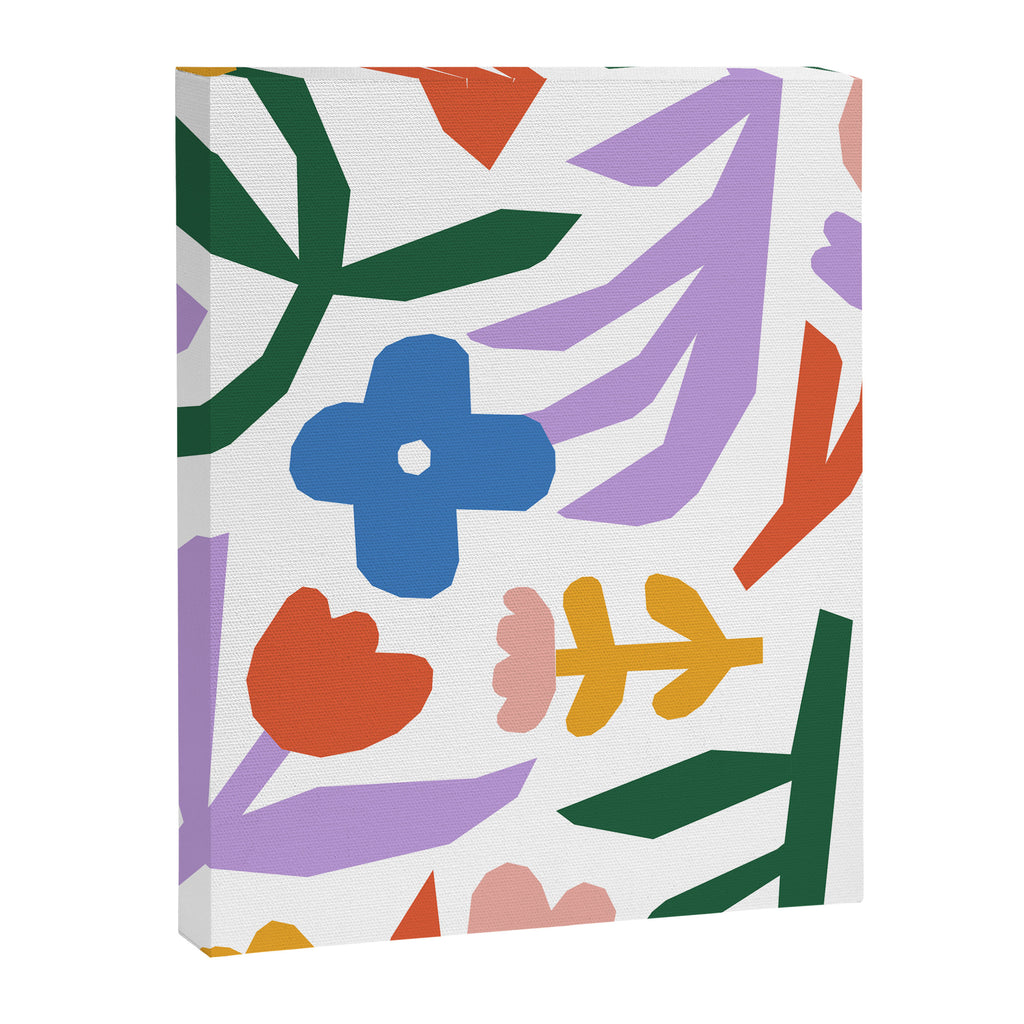 Retro spring flower nature drawing Canvas Print Gallery Image 6