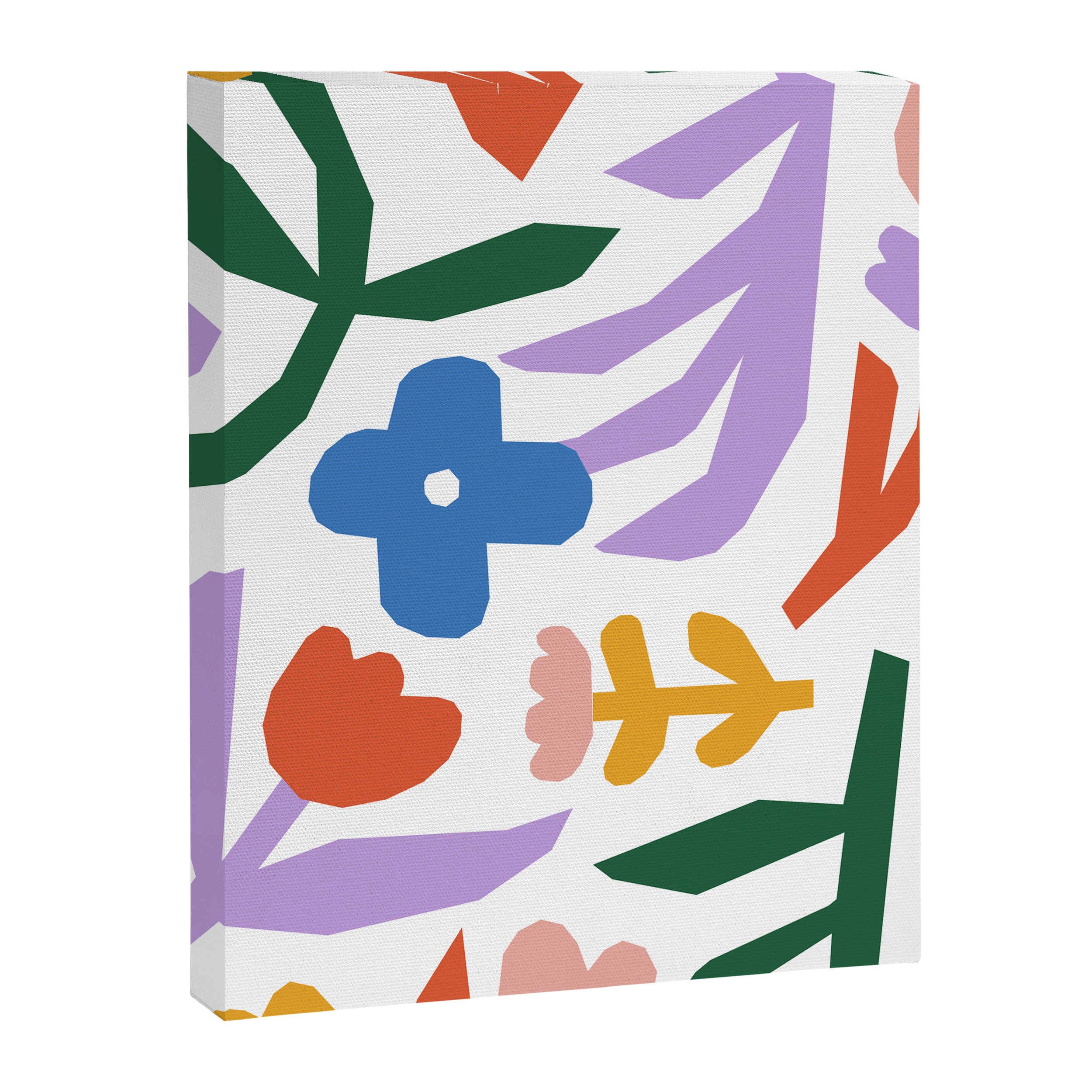 Retro spring flower nature drawing Canvas Print Gallery Image 6