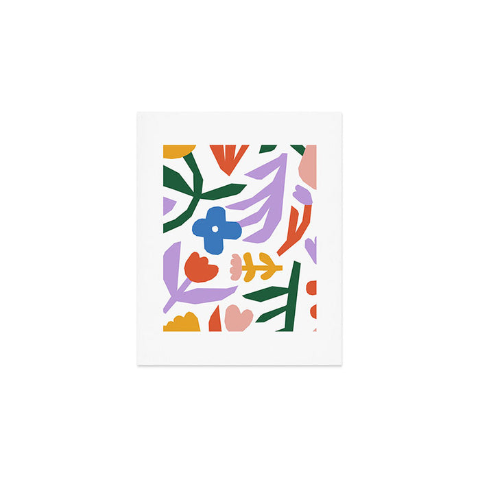 Retro spring flower nature drawing Art Print Gallery Image 1