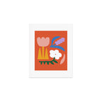 Retro spring flower nature drawing Art Print Gallery Image 1