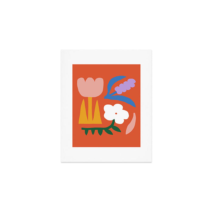 Retro spring flower nature drawing Art Print Gallery Image 1