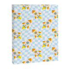 Space rocket cartoon checkered pattern Canvas Print Gallery Image 8