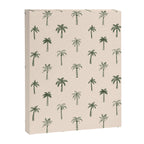 Summer palm tree doodle art pattern Canvas Print Gallery Image 3