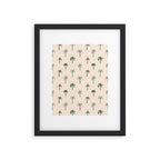 Summer palm tree doodle art pattern Framed Art Print Gallery Image 6