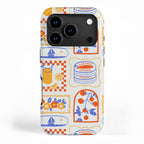 Summer vacation patchwork art pattern iPhone Case Gallery Image 1