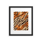 Tiger stripe animal print art pattern Framed Art Print Gallery Image 6