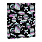 Trendy holographic y2k sticker pattern Canvas Print Gallery Image 8