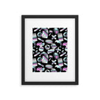 Trendy holographic y2k sticker pattern Framed Art Print Gallery Image 6