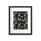Tropical monstera plant leaf art pattern Framed Art Print Gallery Image 6