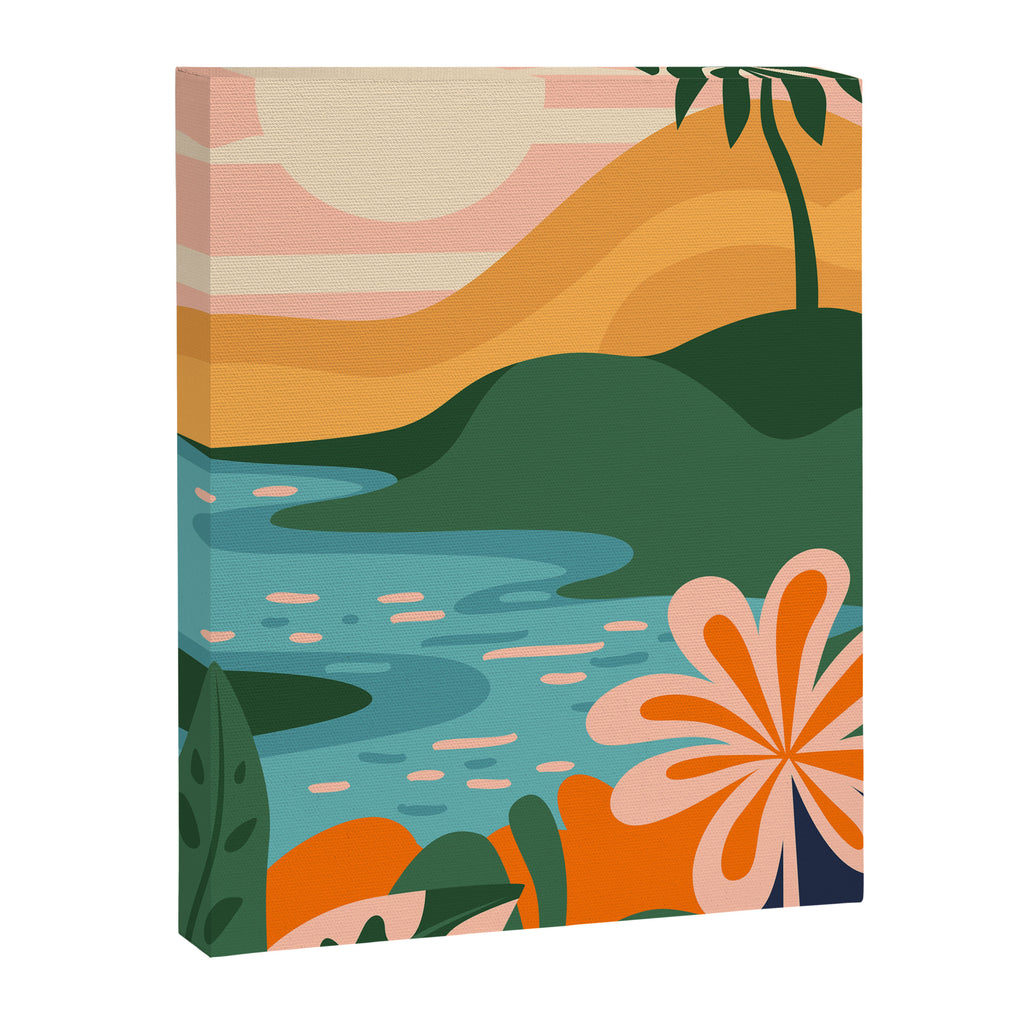 Tropical summer beach nature landscape art Canvas Print Gallery Image 6