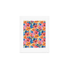 Tropical watercolor flower nature art pattern Art Print Gallery Image 1